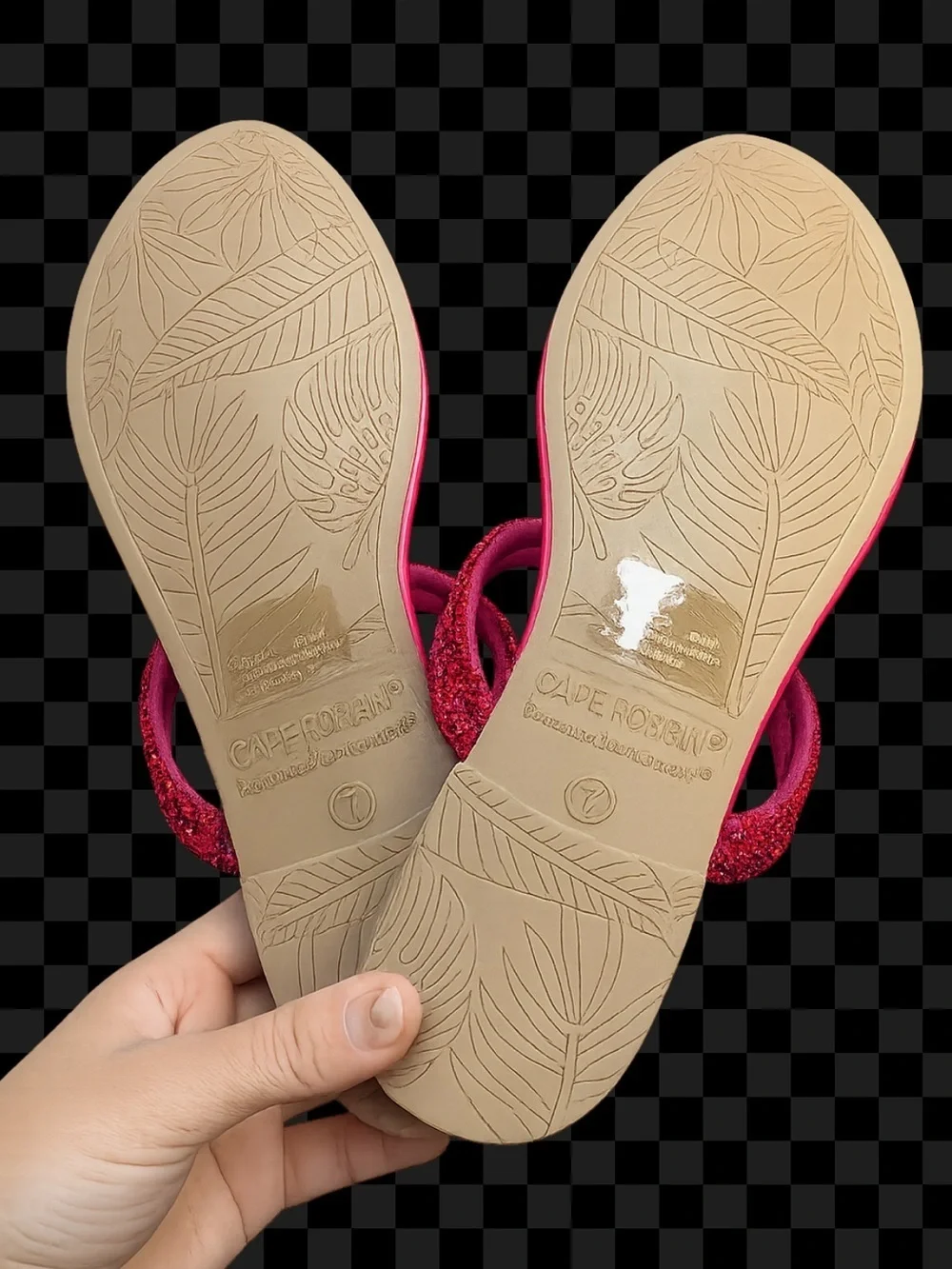 Hot pink rhinestone sandals ✨